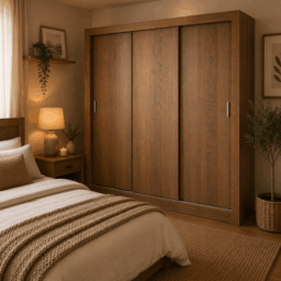 Closet Monaco 3 Puertas Corredizas Cafe
