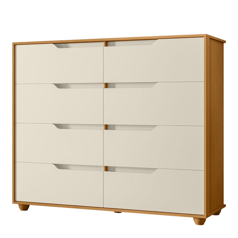 Cómoda Doble Evo vista lateral – cómoda amplia de dormitorio