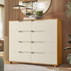 Cómoda Doble Evo en dormitorio decorado – mueble funcional y moderno