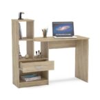 Escritorio León Paris con laptop y accesorios – mesa de estudio organizada