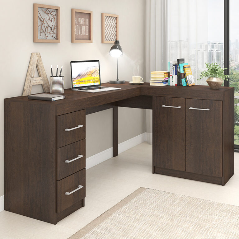 Escritorio New Llaima en ambiente decorado – mesa de trabajo moderna