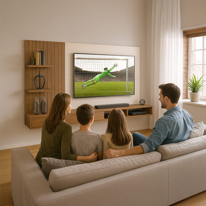 Panel Bento Light 60" con personas – elegante y moderno