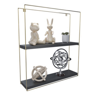 Repisa Cuadrada Golden Black