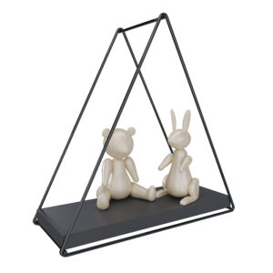 Repisa Triangular Total Black 25x10x25