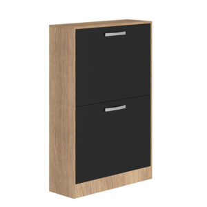 ZAPATERA NICK 2 PUERTAS NEGRO