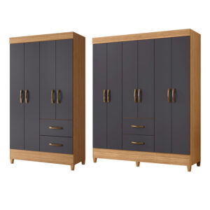 Set Closet 4P 2C + 6P 2C Grafito