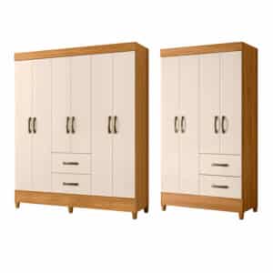 Set Closet 6P 2C + Closet 4P 2C Beige