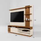 Home TV Mariana 55 vista lateral – panel con luz LED - medidas