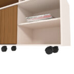 Detalle de materiales Rack Salvador 75″ – ruedas