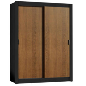 CLOSET DENVER 2 PUERTAS CORREDIZAS CAFÉ/NEGRO