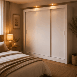 CLOSET MONACO 3 PUERTAS CORREDIZAS BLANCO