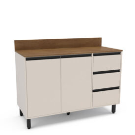 Mueble Base Cocina Koya 2P 3C Beige