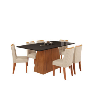 Comedor 180 Dulce Julia 6S Negro