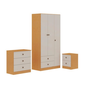 Set Closet 3P 2C + Comoda 3C + Velador 2C